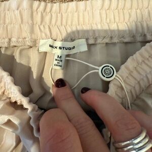 Beautiful Max Studio Pleated Champagne Skirt (M)
New with tags